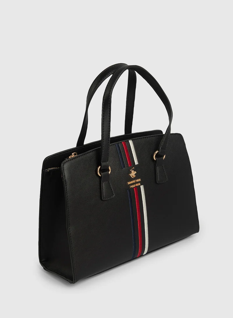 BEVERLY HILLS POLO CLUB Classic Structured Tote Bag