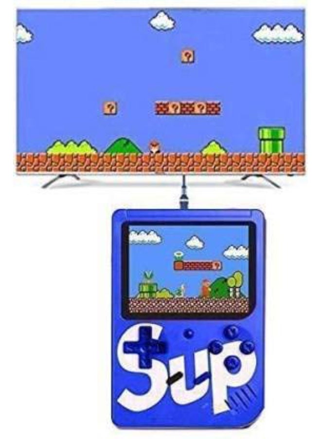 SUP 400 In 1 Game Box Console Classic Games Hand Held Gamepad Color Screen Mario Super Mario DR Mario Contra Games - BLUE - Image 1