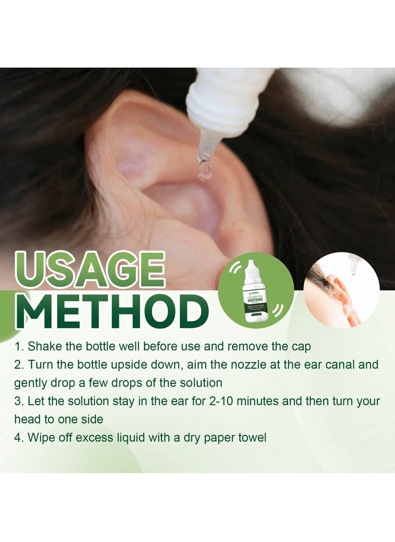 SOUTH MOON Tinnitus Ear Drops, Pain Relief And Earache Drops, Portable Ear Ringing Soothing Drops, Fast And Effective Tinnitus Relief Drops, Ear Oil Drops For Ear Ache Ringing Ears Ear Care  - Image 5