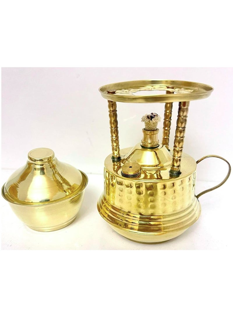 eBasket Copper spirit burner for preparing coffee and tea with a distinctive taste (large size)