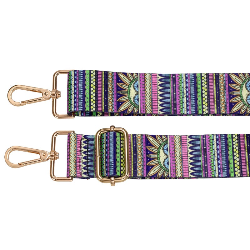 ZANQANO Crossbody Strap for Purses Replacement Adjustable Guitar Multicolor Style Handbag Straps (Boho Multicolor) - Image 4