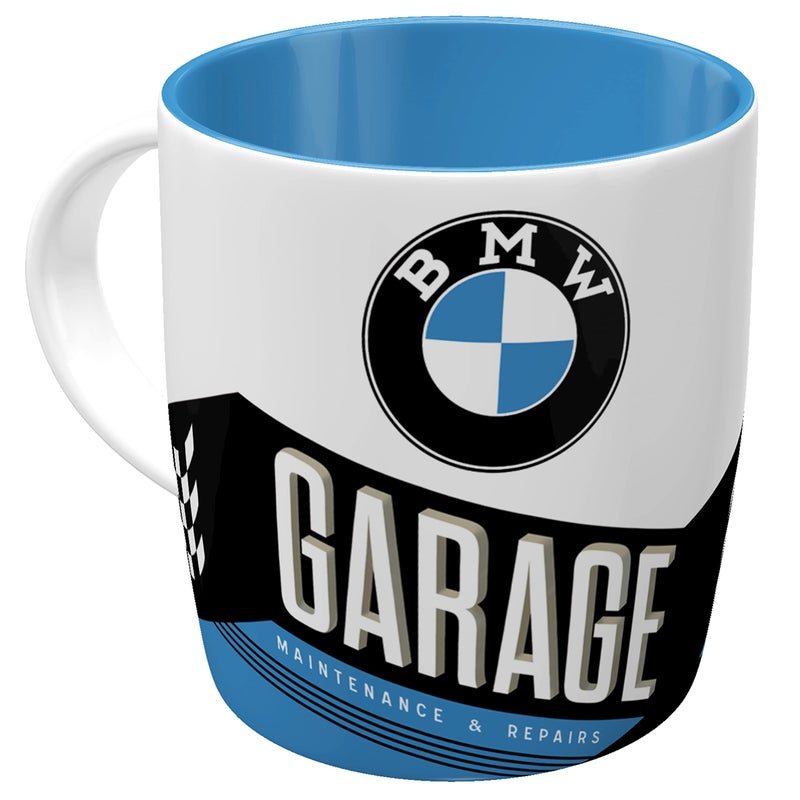 Nostalgic Art Nostalgic-Art Retro Coffee Mug, BMW – Garage – Gift idea for car accessories fans, Large Ceramic Cup, Vintage Design, 11.2 oz - Image 1