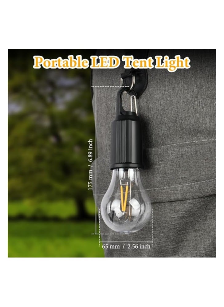 Generic Camping Lamp, LED Portable Tent Lamp, 3 Brightness Levels, Dimmable, Rechargeable Searchlight with Hook, Waterproof Emergency Light for Power Outage, Hiking, Emergency etc. [Pack of 1]  - Image 3