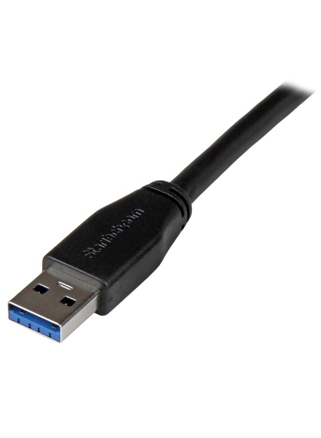 StarTech .com 5m 15 ft Active USB 3.0 (5Gbps) USB-A to USB-B Cable - M/M - USB A to B Cable - USB 3.2 Gen 1 (USB3SAB5M) - Image 2