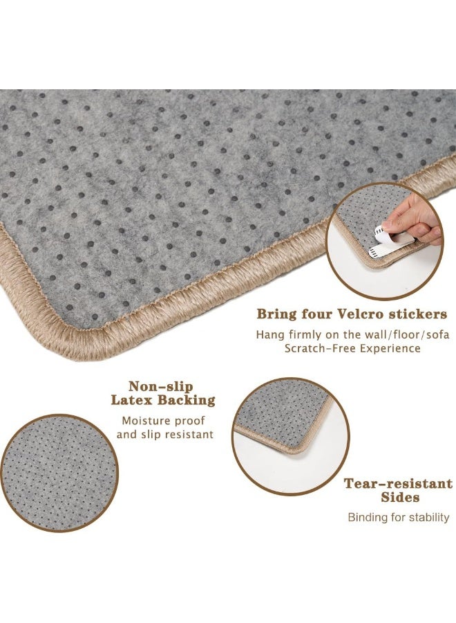 NeoStyle Sisal Cat Scratcher Mat with Adhesive Hook Loop Tape - Image 2