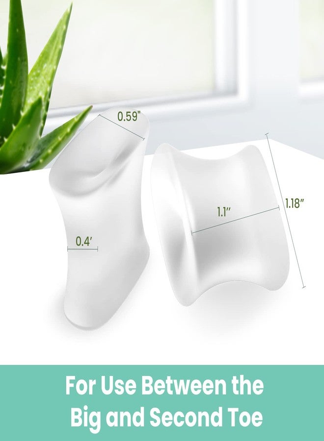 Welnove Gel Toe Separators and Bunion Toe Spacers - 12 Pack Toe Spacers with Aloe Vera Extract Infused - Silicone Bunion Corrector for Curled Toes and Overlapping Toes, Calluse - Image 1