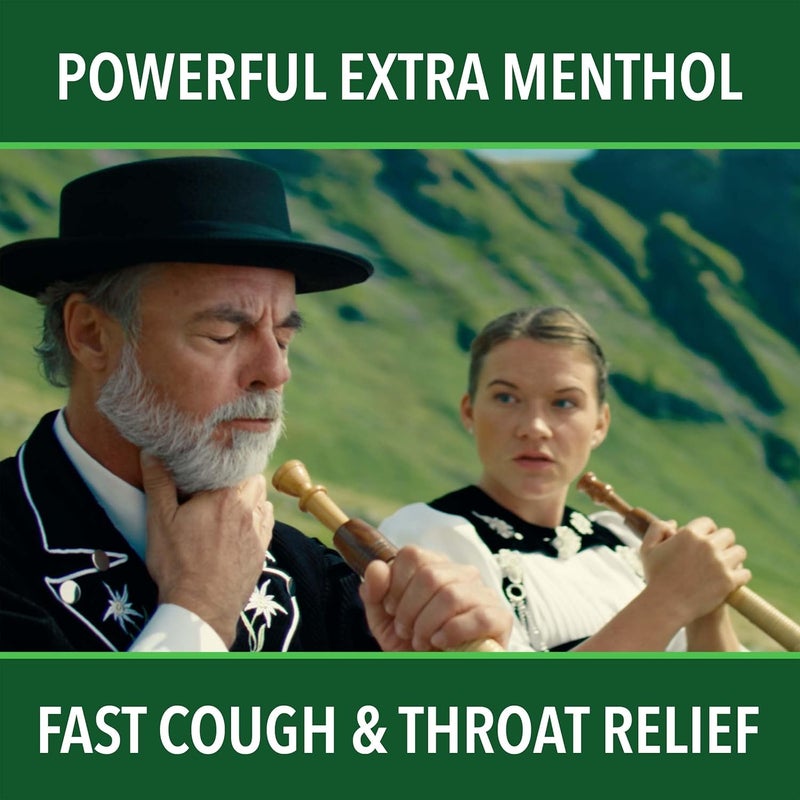 Ricola Max Swiss Cherry Throat Care Large Bag  Cough Suppressant Drops  Dual Action Liquid Center  Soothing LongLasting Relief  34 Count Pack of 1 - Image 2