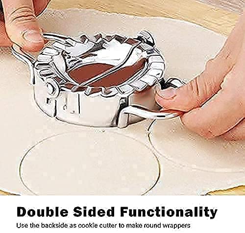 JAYI Jay Stainless Steel Dumpling Maker Momos Maker Dough Press Mould Wrapper Dough Cutter - Image 2