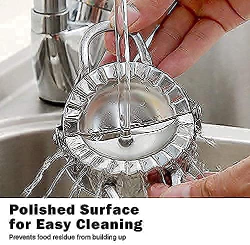 JAYI Jay Stainless Steel Dumpling Maker Momos Maker Dough Press Mould Wrapper Dough Cutter - Image 5