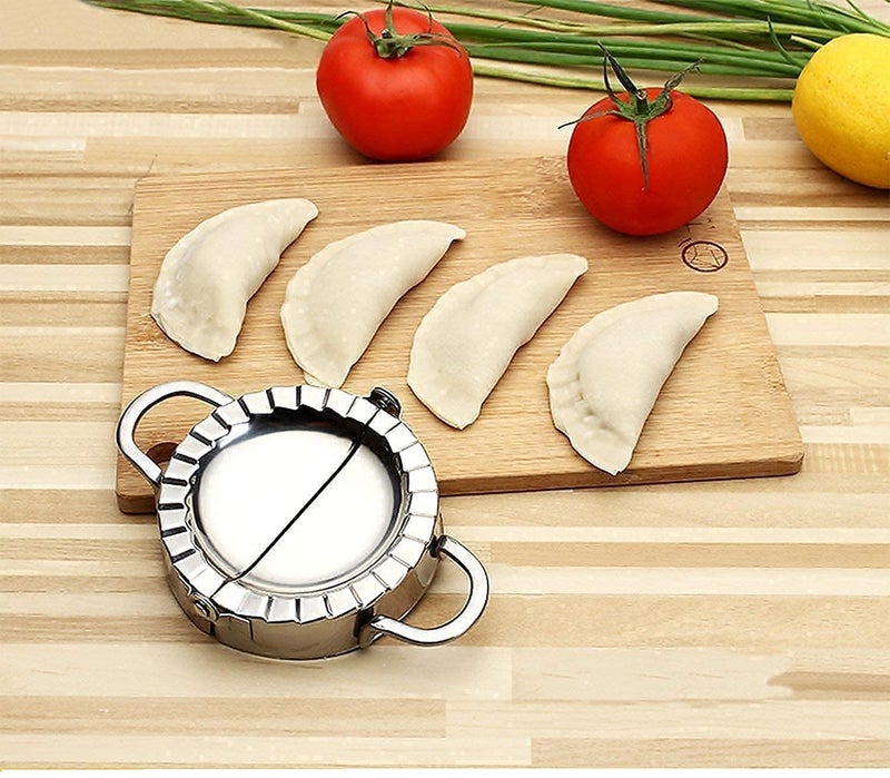 JAYI Jay Stainless Steel Dumpling Maker Momos Maker Dough Press Mould Wrapper Dough Cutter - Image 1