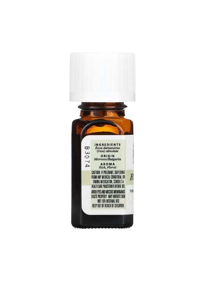 Aura Cacia 100% Pure Essential Oil Rose Absolute 0.125 fl oz 3.7 ml  - Image 2