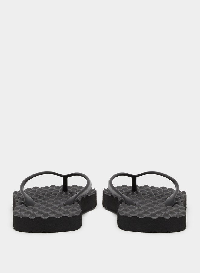 Styli Textured Thong Toe Flip Flops  - Image 4