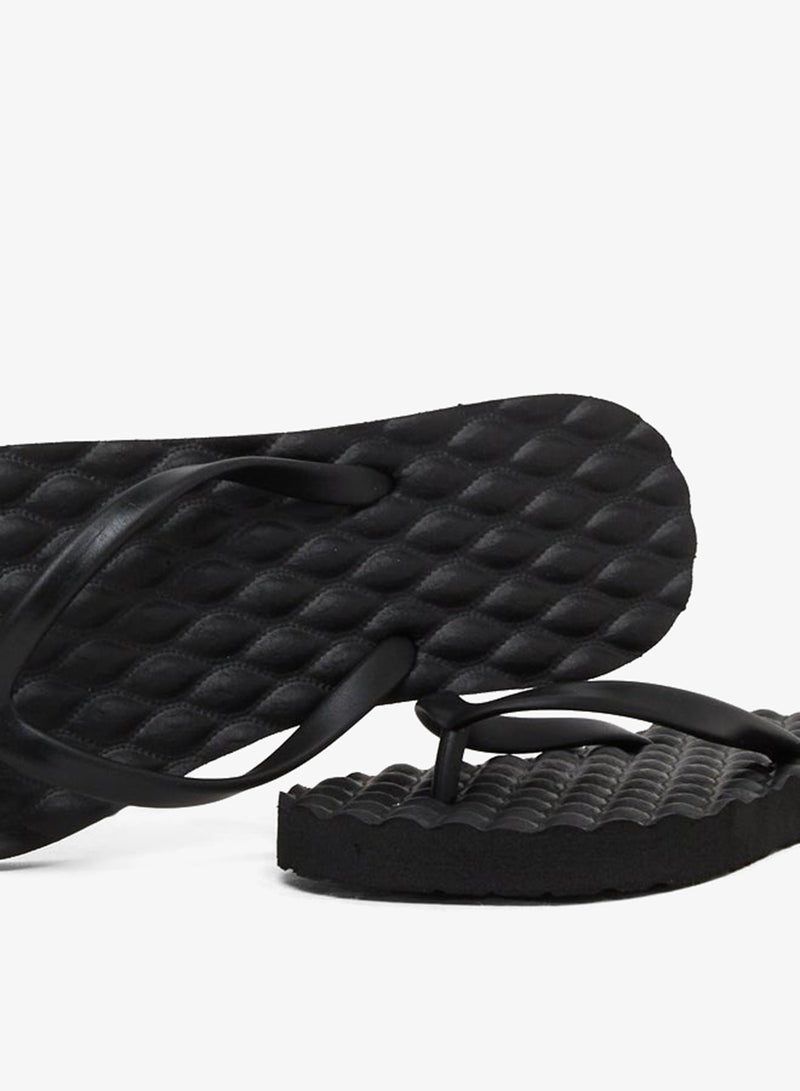 Styli Textured Thong Toe Flip Flops - Image 3