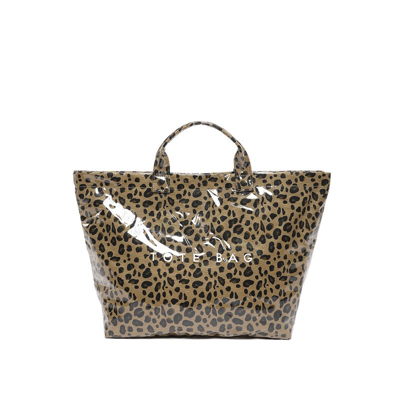 Large Capacity Leopard Print Commuter Lazy Style Bag Fashion Portable Large Capacity Shoulder Mommy - Image 1