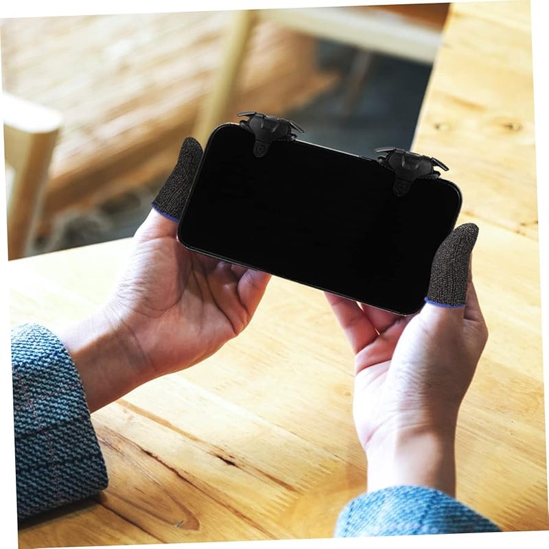 Mikikit 4 قطع أكمام إبهام متوسطة للألعاب، أكمام للأصابع لجهاز تحكم الألعاب المحمولة - Image 5