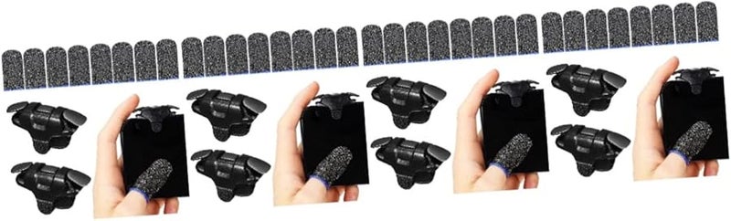 Mikikit 4 قطع أكمام إبهام متوسطة للألعاب، أكمام للأصابع لجهاز تحكم الألعاب المحمولة - Image 1