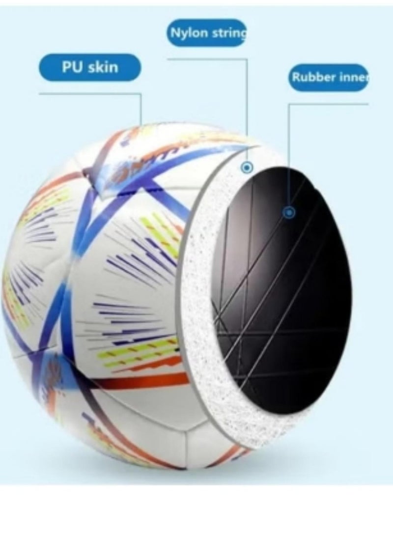 Generic 2022 Football Training soccer Ball Size 5 Best for Playing Indoor Outdoor With Gift - Image 2