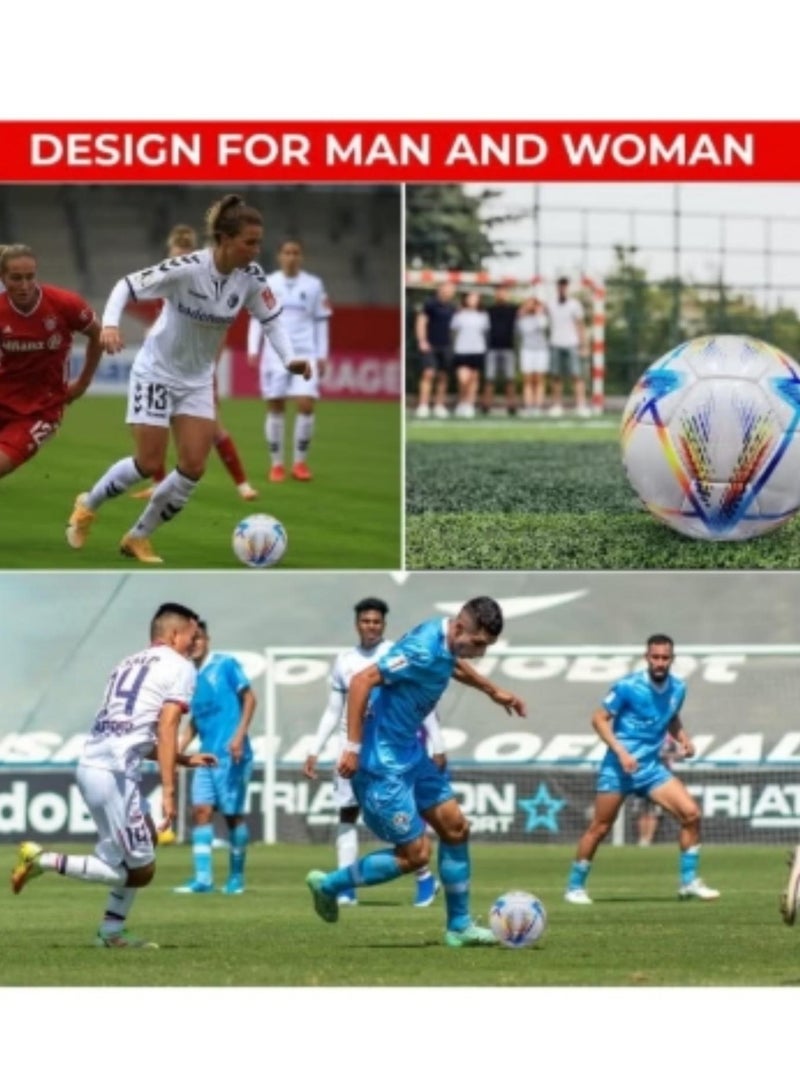 Generic 2022 Football Training soccer Ball Size 5 Best for Playing Indoor Outdoor With Gift - Image 3