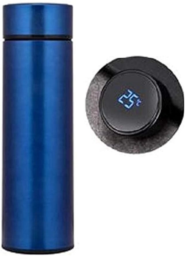 Generic - Smart Heat Digital LED Thermal Bottle, Vacuum Insulated Stainless Steel Water Bottle for Hot and Cold Drinks, Blue - Image 1