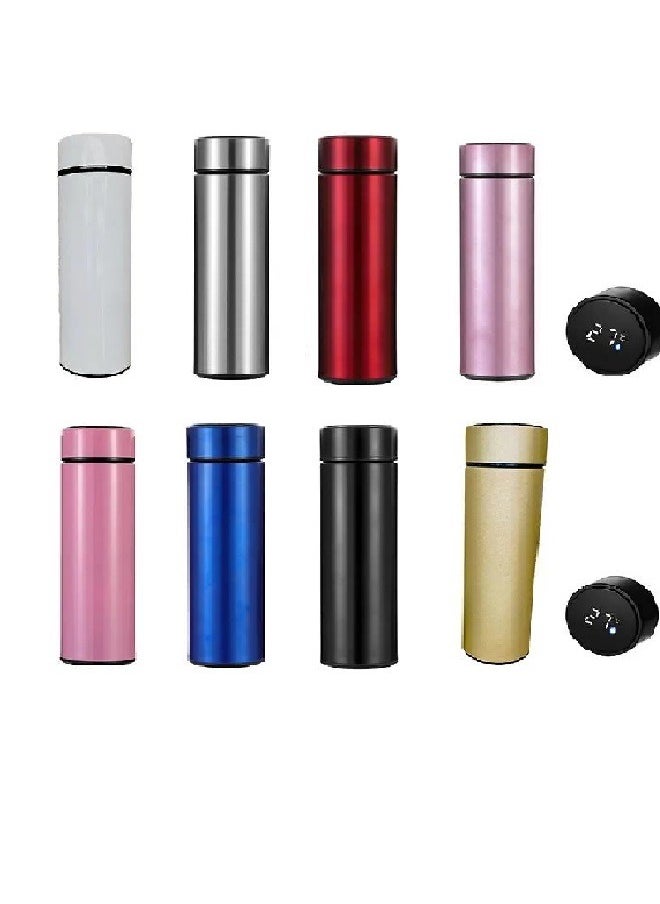 Generic - Smart Heat Digital LED Thermal Bottle, Vacuum Insulated Stainless Steel Water Bottle for Hot and Cold Drinks, Blue - Image 1