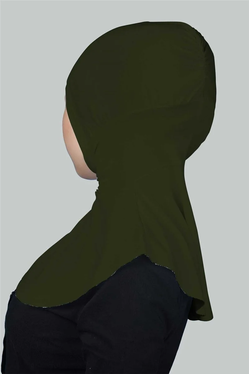 Altobeh Women's Hijab Practical Neck Collar Hijab - Sports Bonnet - Khaki