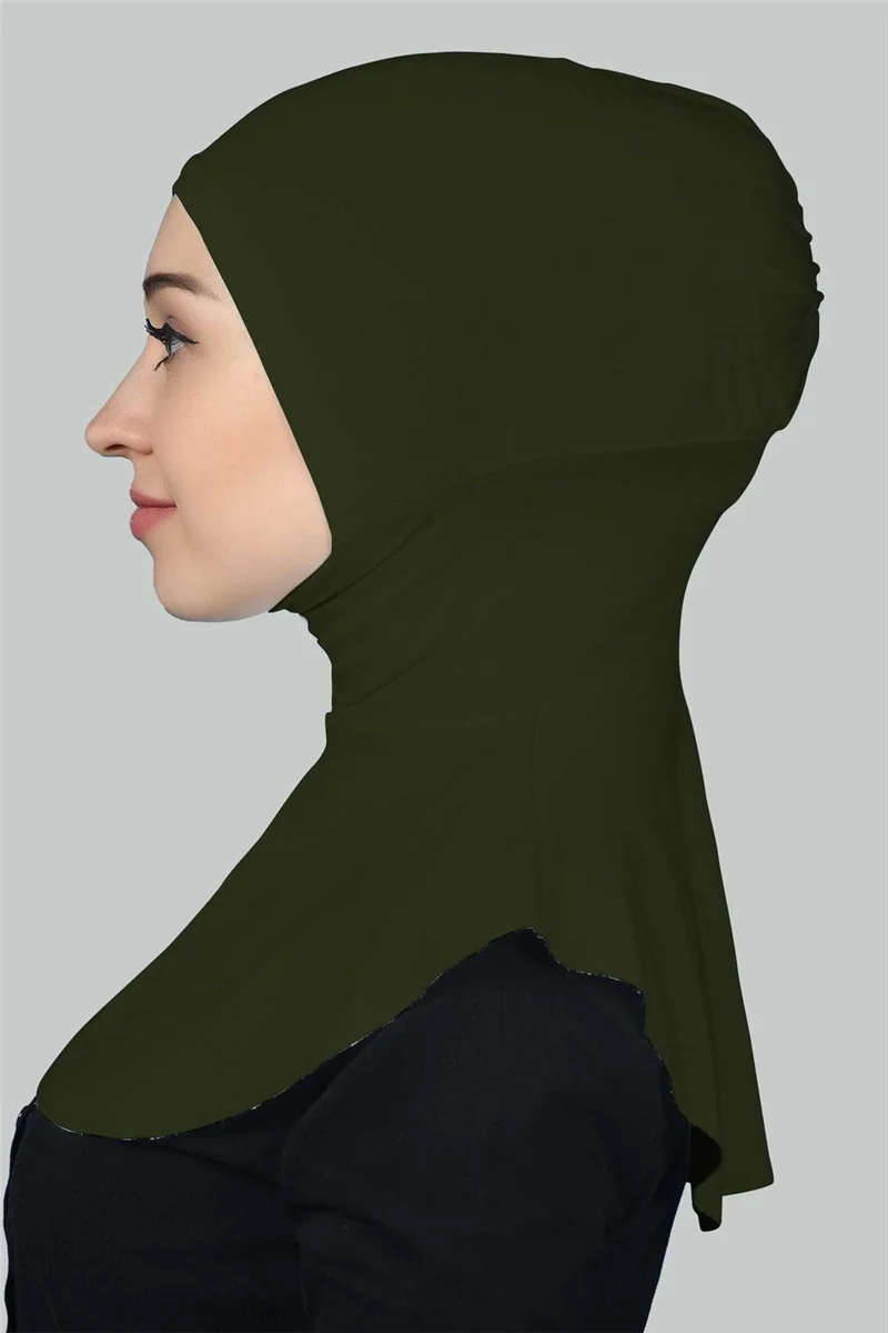 Altobeh Women's Hijab Practical Neck Collar Hijab - Sports Bonnet - Khaki