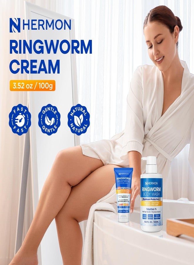 Hermon Antifungal Ringworm Cream for Humans – Helps Relieve Itching, Redness & Discomfort from Ringworm, Jock Itch, Athlete’s Foot & Tinea Versicolor – Gentle for Adults & Kids – 100ml - Image 4
