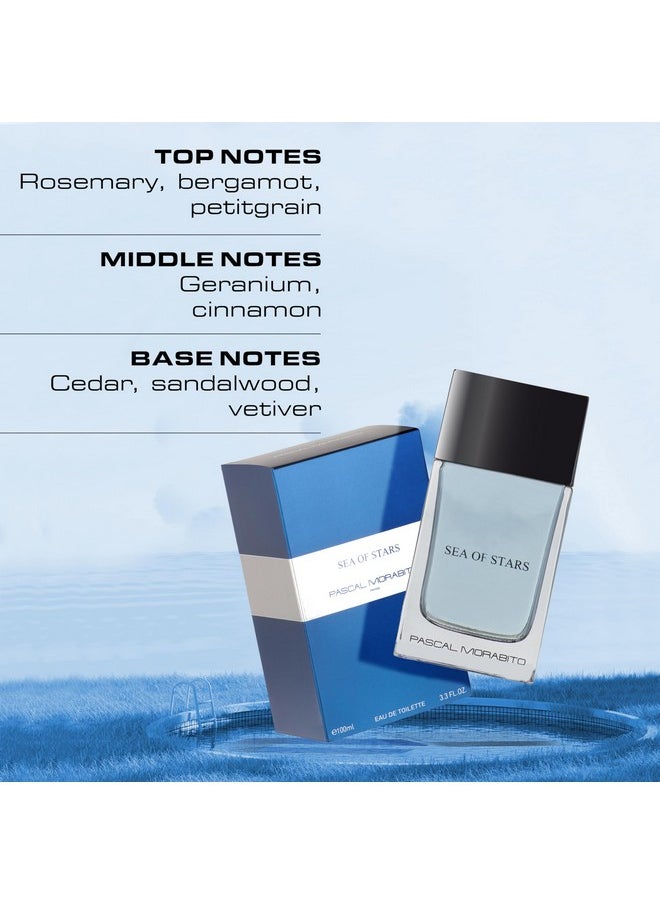 PASCAL MORABITO Pascal Morabito - Sea Of Stars - 3.4 Oz Eau De Toilette - Fragrance Mist For Men - Fruity Aromatic Scent - Cologne Spray With Rosemary, Bergamot, Geranium, Cedar Accords  - Image 2