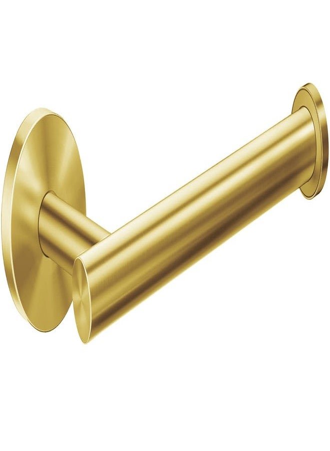 WOOPHEN Toilet Paper Holder Stainless Steel, Modern Round Tissue Roll Holders Wall Mount, Toilet Paper Roll Dispenser Bathroom 6 inch TP Holder for Bathroom, Kitchen, Washroom(Gold) - Image 1