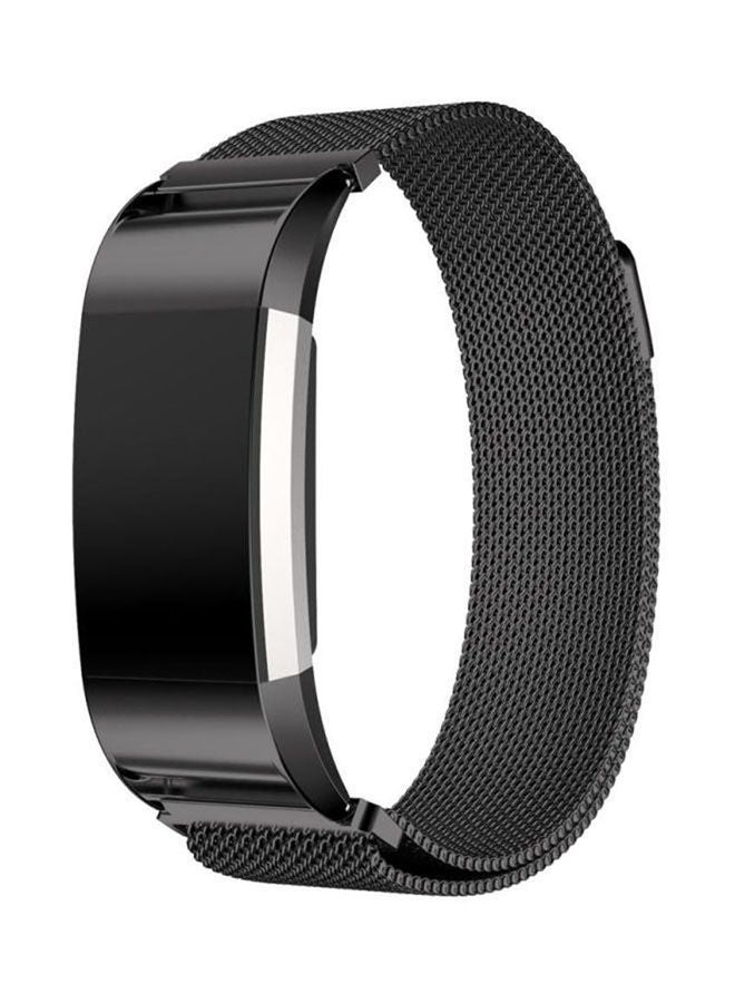 NIBEMINENT Replacement Watchband For Fitbit Charge 2 Black  - Image 1