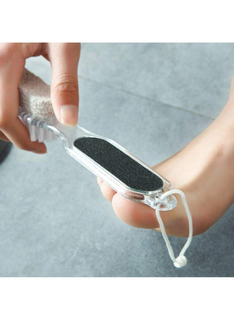 RollsTimi  4-In-1 Pumice Stone Double Sided Foot File Clear/Grey 22cm - Image 2