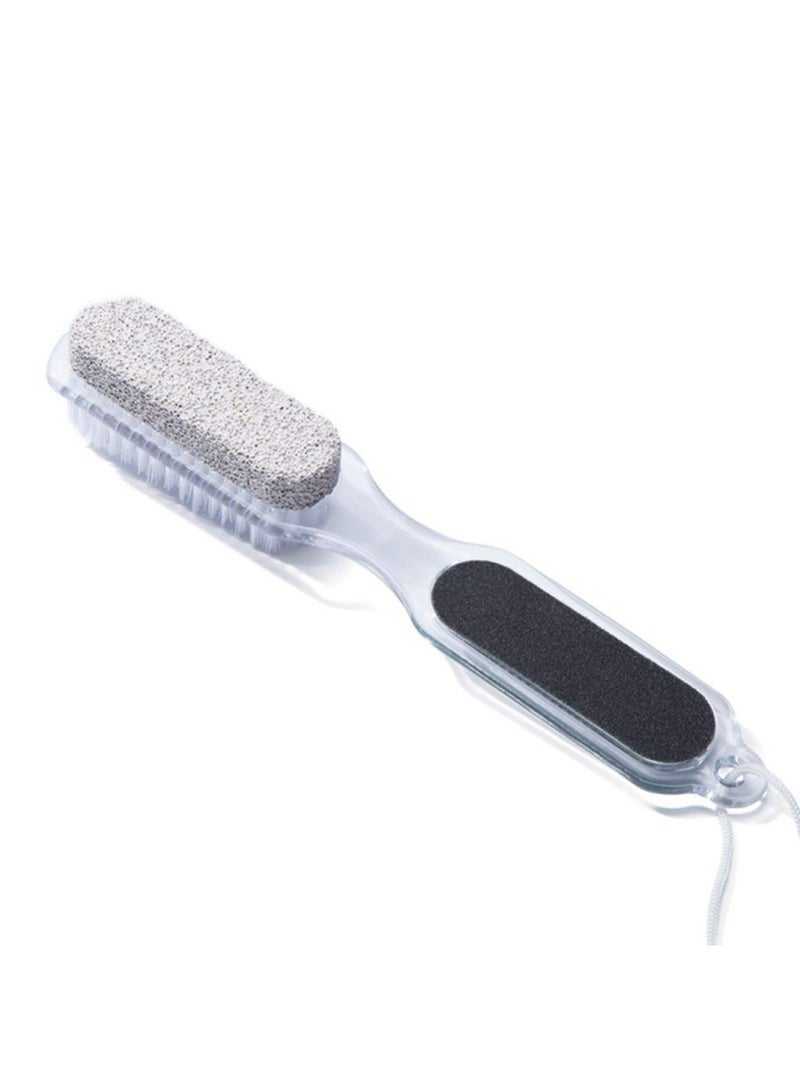 RollsTimi  4-In-1 Pumice Stone Double Sided Foot File Clear/Grey 22cm - Image 1