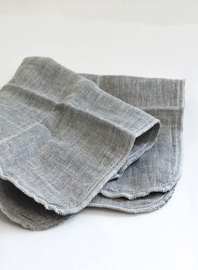 Nawrap IPPINKA Organic Binchotan Face Towel, Set of 2, Naturally Anti-Odor, Gray/Ivory - Image 4