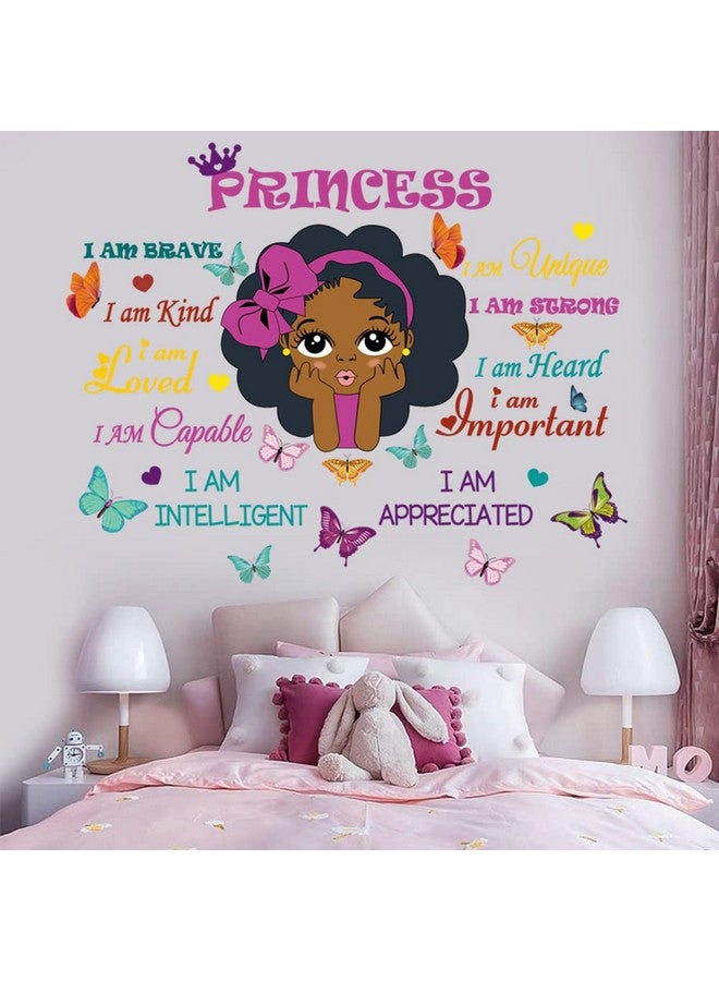 Casa Decor Black Girl Magic Inspirational Wall Quotes I Am Special Motivational Saying African American Wall Sticker for Nursery Baby Toddler Room Afro Kid Bedroom Playroom Wall Decoration Home Decor - Image 1