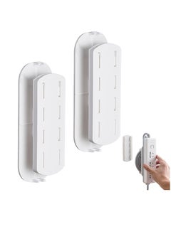 KASTWAVE Power Strip Holder, Self-Adhesive Power Strip Mounts with Wire Wrap Function, Wi-Fi Router Surge Protector Mount, Fixator Wall Mount Punch Free Cable Management System, 2pcs  - Image 1
