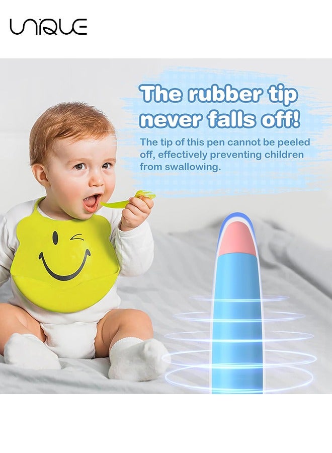 يونيك 2 حزمة أقلام قلم للأطفال للشاشات التي تعمل باللمس ، قلم لوحي ، مع أطراف مطاطية متينة ، قلم سعوي بشاشة تعمل باللمس عالمية ، متوافق مع iPad و iPhone و Kindle Fire Kids و Tablets - Image 5