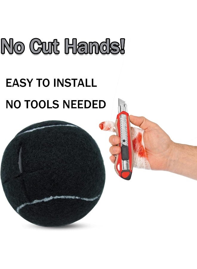 Magicorange 6 PCS Precut Walker Tennis Balls for Furniture Legs and Floor Protection - Image 4