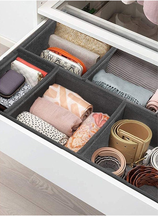 Fabric Drawer Organizers Set of 8 Wardrobe Organizer Storage Boxes Foldable Storage Cubes for Clothes