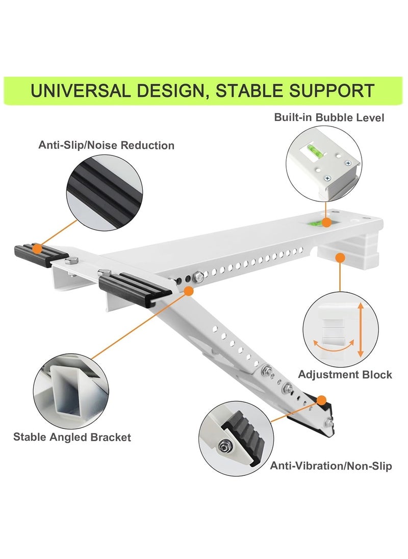 Window Air Conditioner Bracket, Universal AC Support Brackets, Heavy Duty Support Up to 165lbs