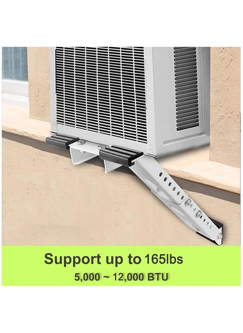 Window Air Conditioner Bracket, Universal AC Support Brackets, Heavy Duty Support Up to 165lbs