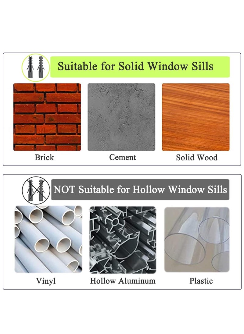 Window Air Conditioner Bracket, Universal AC Support Brackets, Heavy Duty Support Up to 165lbs