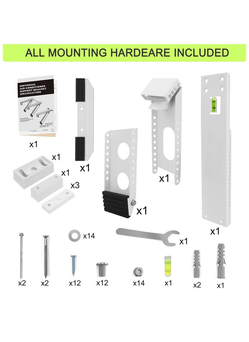 Window Air Conditioner Bracket, Universal AC Support Brackets, Heavy Duty Support Up to 165lbs
