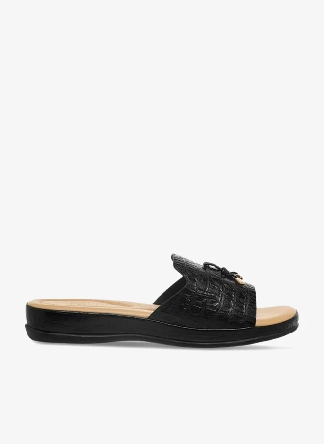Le Confort Women Textured Slide Sandals