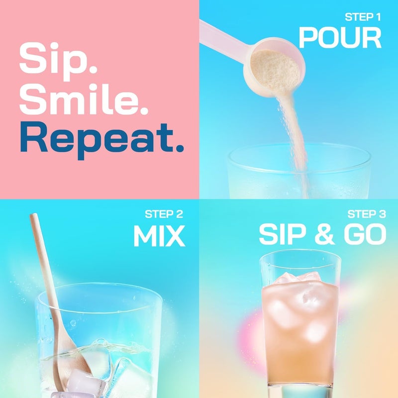 BRAINISTA Yerba Magic Peach Mango - Instant Yerba Mate Tea Powder with Nootropics, Prebiotics & Probiotics for Clean Energy and Mental Clarity - 30 Servings - Image 5