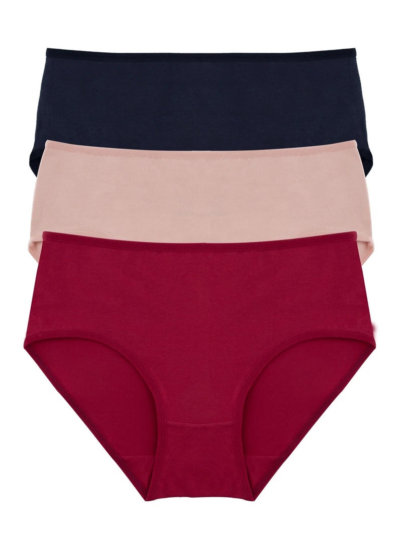 Milk Women Midi Underwear Bundle of 6 Colored Midi (Plain & Printed) - Image 4