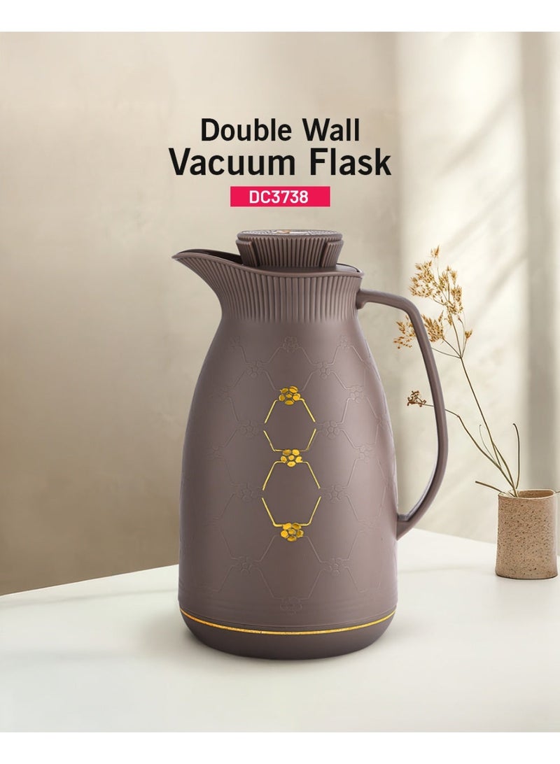 DELCASA Double Wall Vaccum Flask 1000ml - Image 1