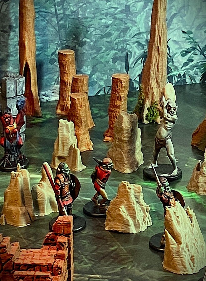 Extruded Gaming Set of 9 Boulders - Image 5
