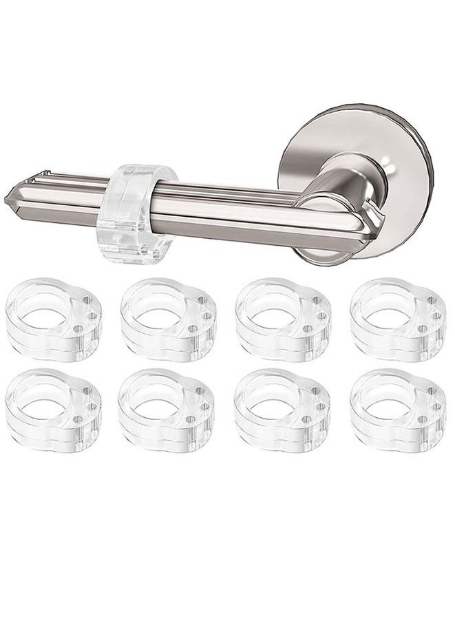 Generic 8-Piece Transparent Door Handle Buffer Protected Pad for Protection of Walls and Furniture  - Image 1