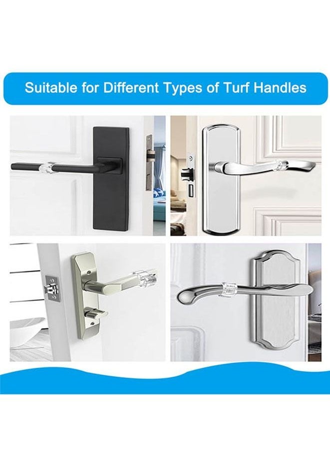 Generic 8-Piece Transparent Door Handle Buffer Protected Pad for Protection of Walls and Furniture  - Image 5