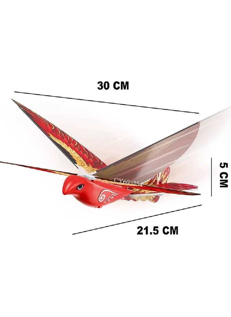 LIXES - 2.4GHz Remote Control Flying Bird Toy – Fun and Easy-to-Fly RC Bird Model with Colorful Lights - Image 1